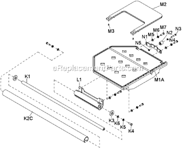 Part Location Diagram of 162075 MK Diamond Table Extension, 101PRO